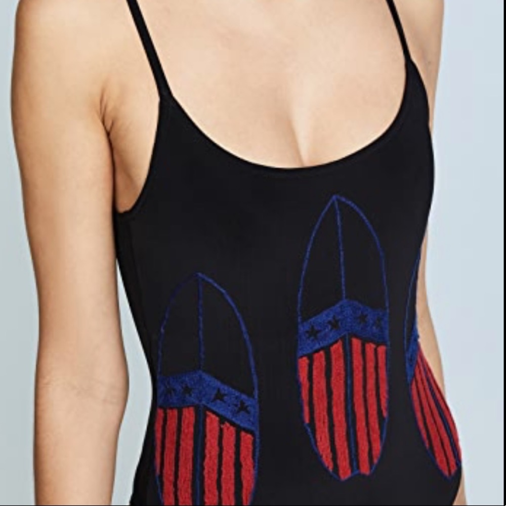 Banner Day Surf Boards One Piece Bathing Suit